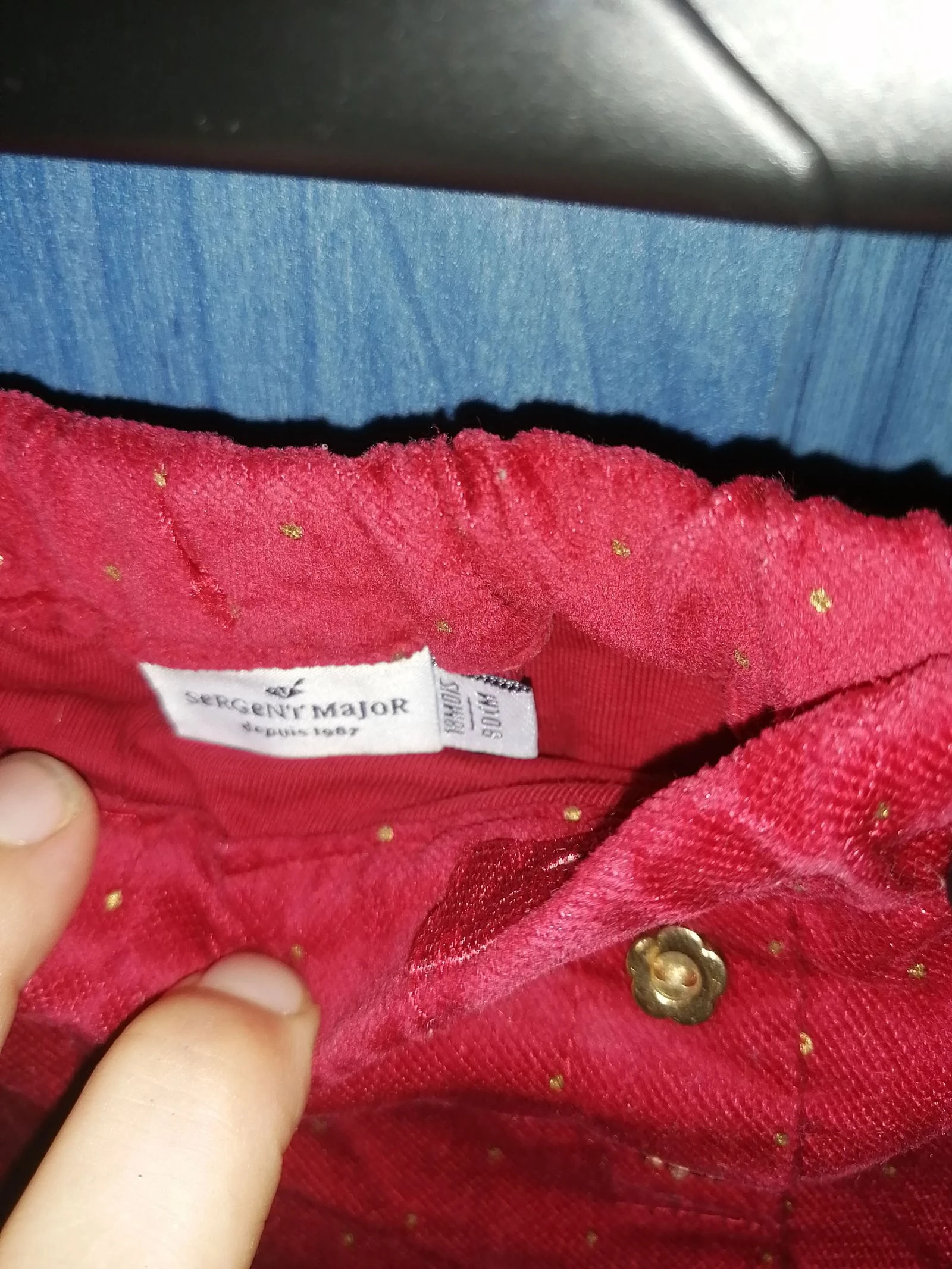 Short de terciopelo sargento mayor 18 meses niña – photo 5